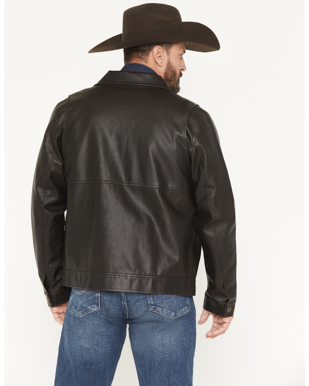 Men's Faux Leather Moto Jacket - Tall | Cody James Clothing
