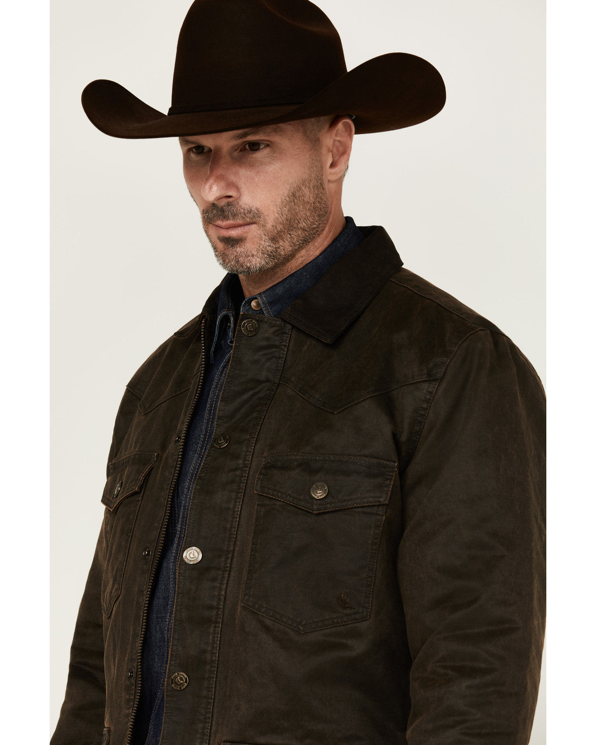 Men's Road Dust Washed Oil Skin Long Jacket - Tall | Cody James Clothing