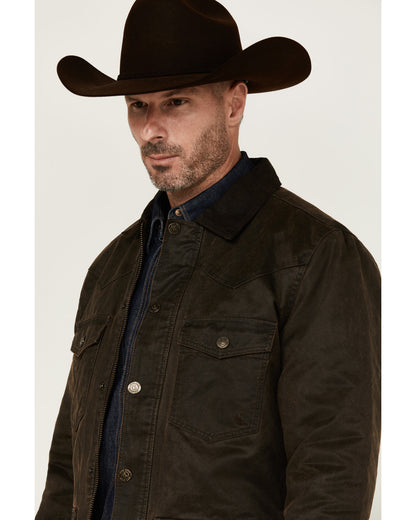 Men's Road Dust Washed Oil Skin Long Jacket - Tall | Cody James Clothing