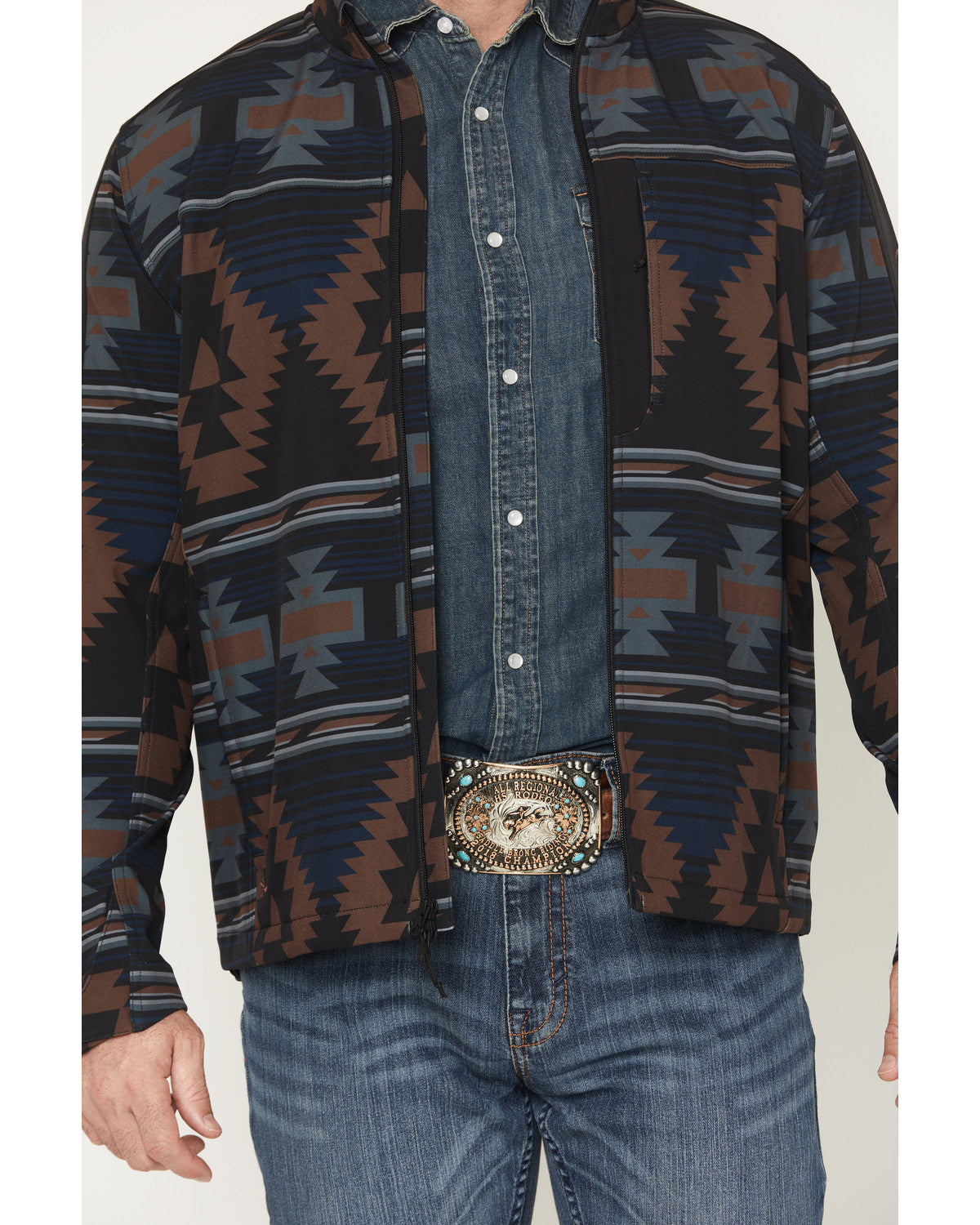 Men's Southwestern Print Softshell Jacket | Cody James Clothing|Sale