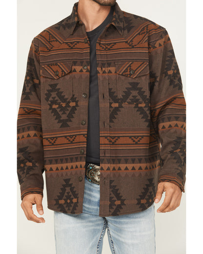 Men's Rosewell Southwestern Print Fleece Lined Shirt Jacket | Cody James Clothing|Sale