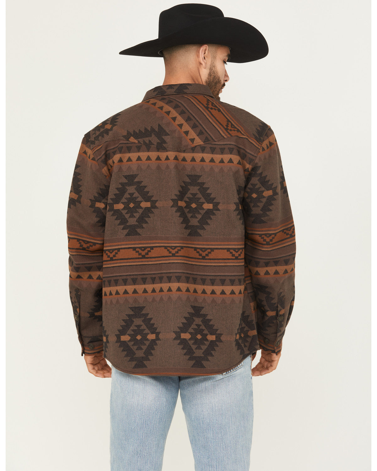Men's Rosewell Southwestern Print Fleece Lined Shirt Jacket | Cody James Clothing|Sale