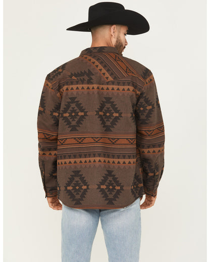 Men's Rosewell Southwestern Print Fleece Lined Shirt Jacket | Cody James Clothing|Sale