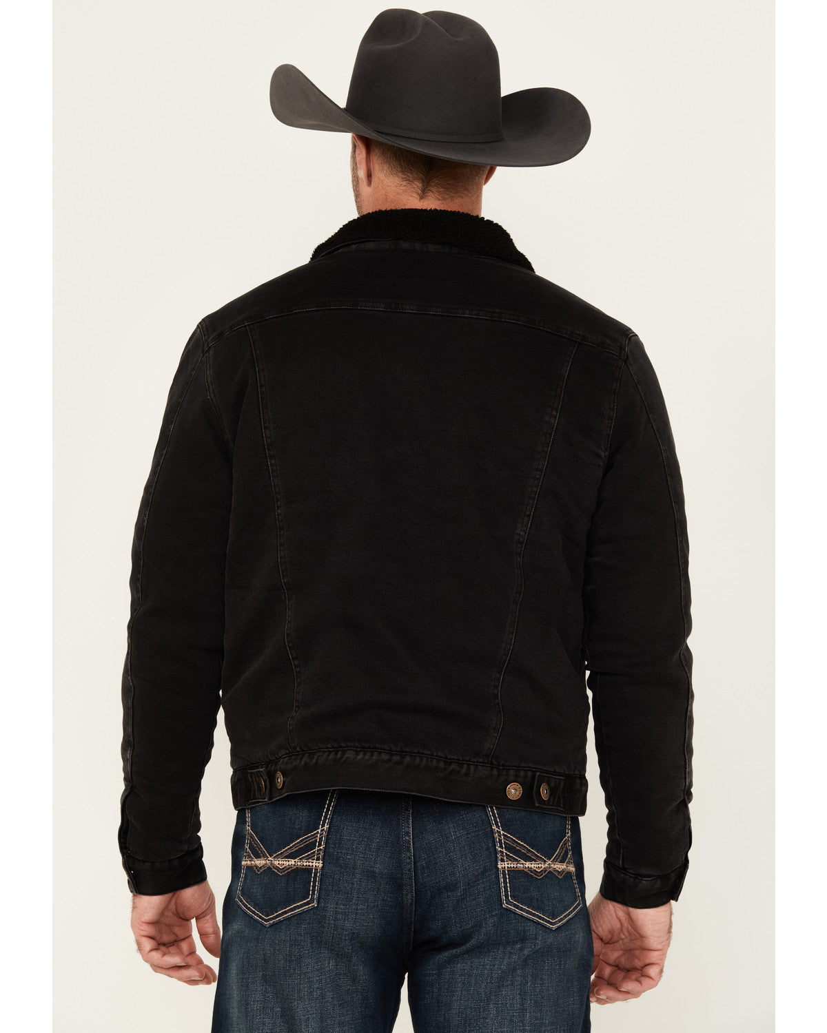 Men's Outlaw Sherpa Lined Denim Trucker Jacket | Cody James Clothing