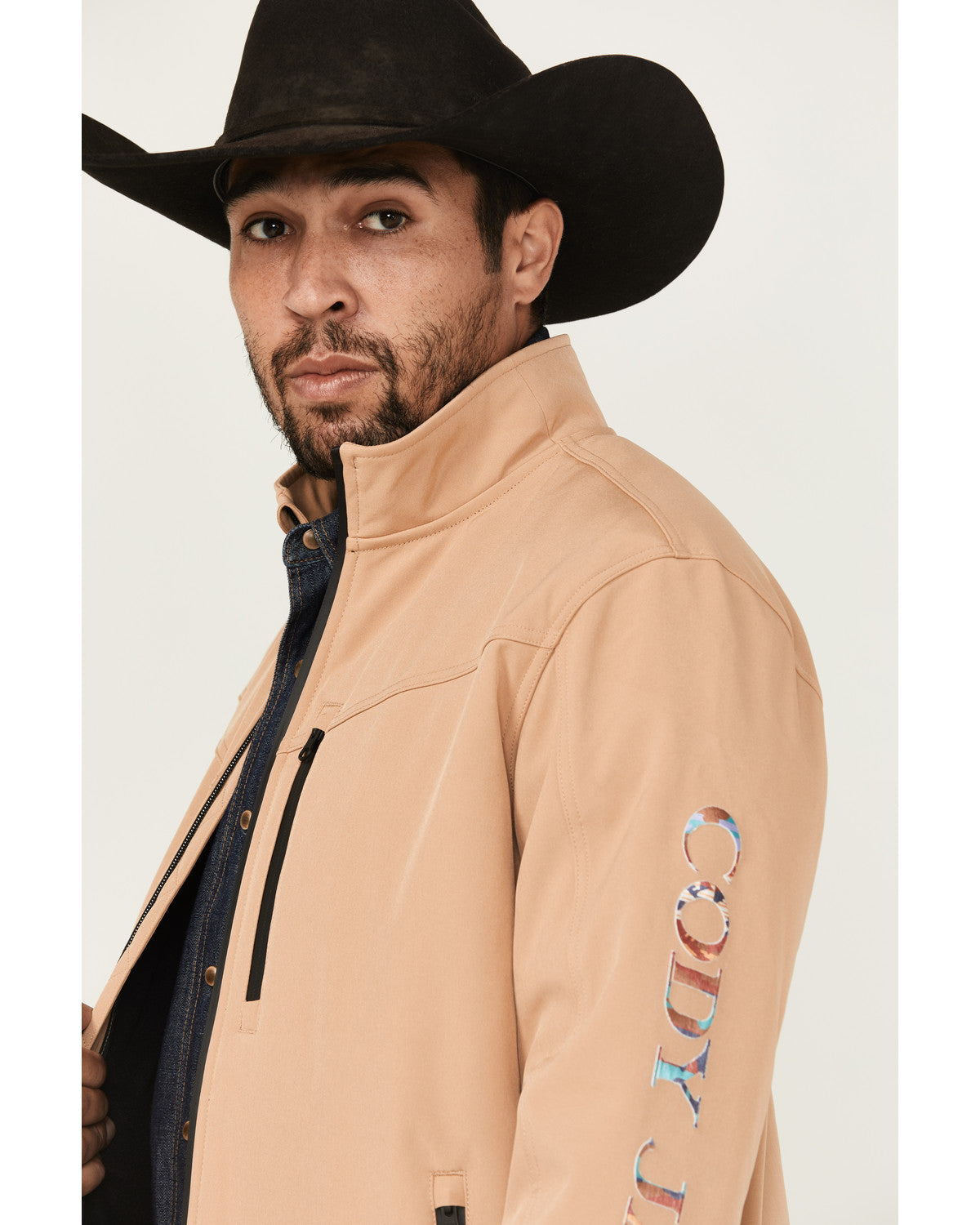 Men's Southwestern Embroidered Logo Softshell Jacket | Cody James Clothing|Sale
