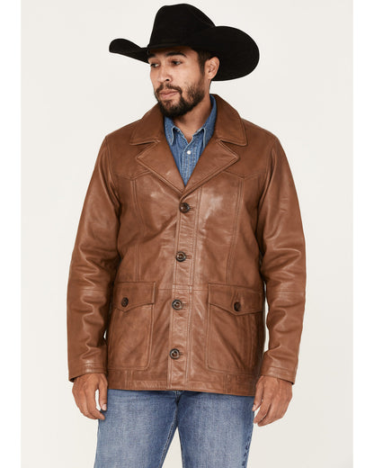 Men's Dale Leather Field Jacket | Cody James Clothing|Sale