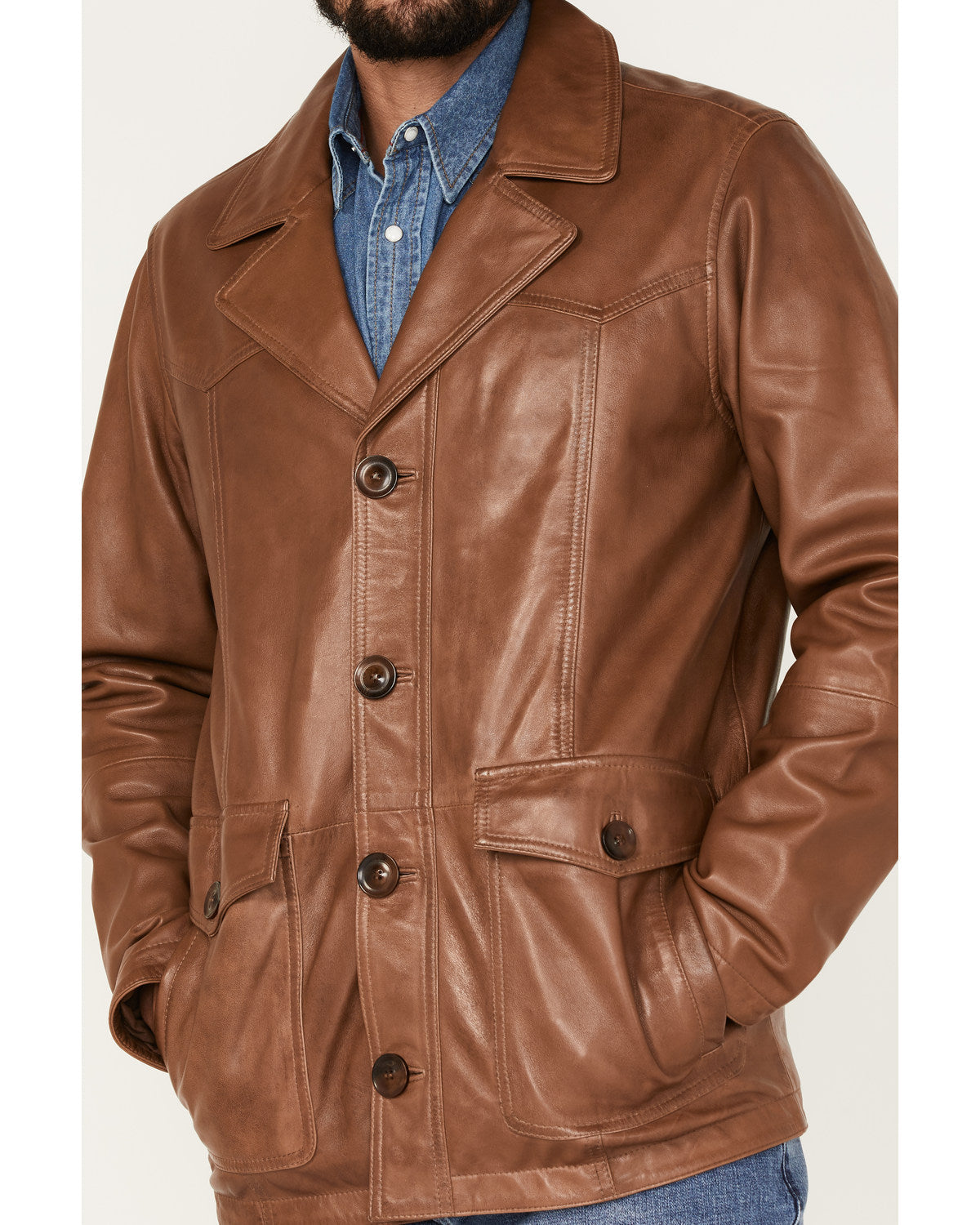 Men's Dale Leather Field Jacket | Cody James Clothing|Sale