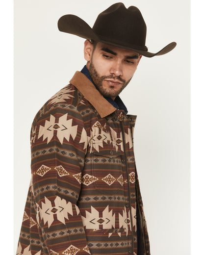 Men's FR Buck Southwestern Print Barn Coat | Cody James Clothing|Sale