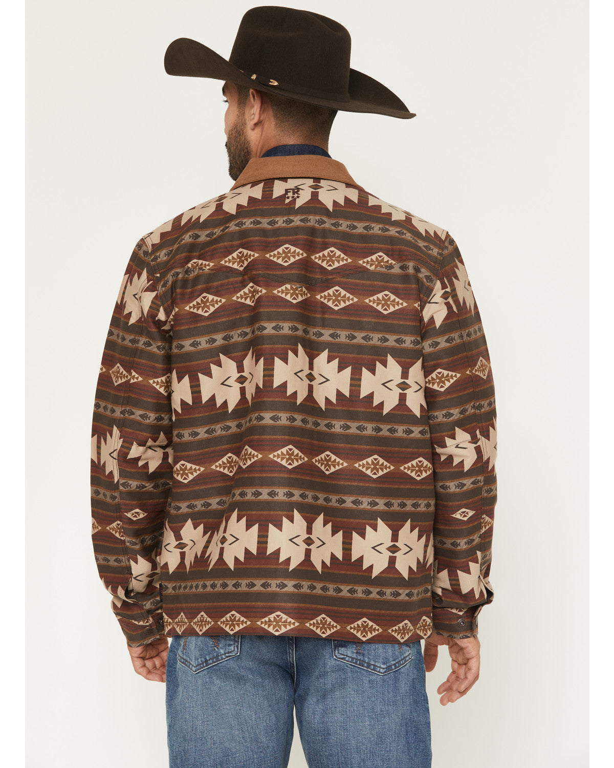 Men's FR Buck Southwestern Print Barn Coat | Cody James Clothing|Sale