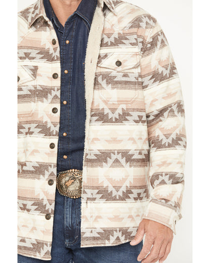 Men's Emmons Sherpa Lined Southwestern Striped Flannel Shir | Cody James Clothing|Sale