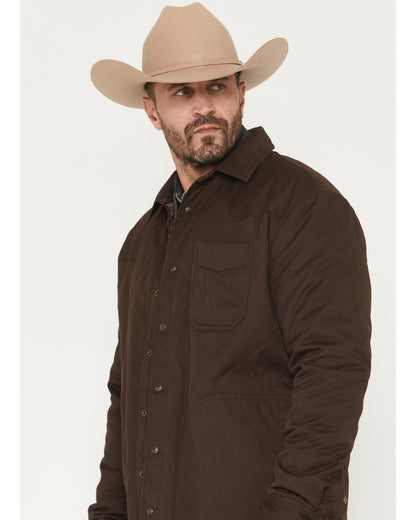Men's Boone Quilted Flannel Lined Snap Shirt Jacket | Cody James Clothing|Sale