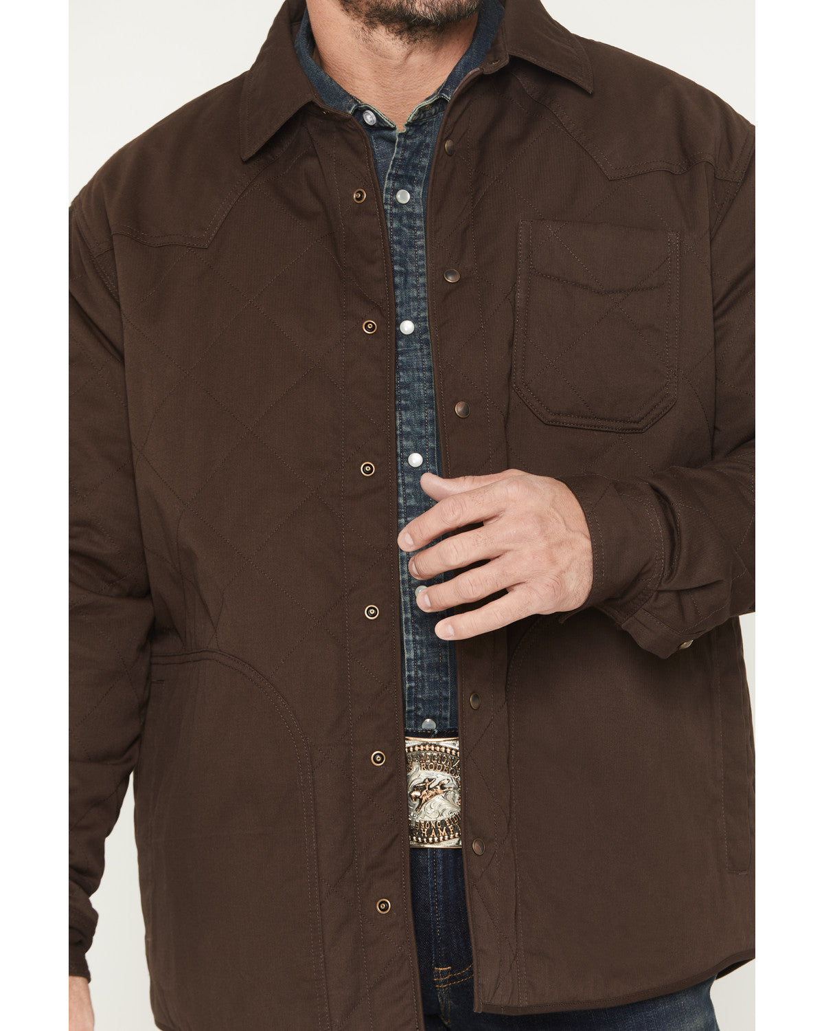 Men's Boone Quilted Flannel Lined Snap Shirt Jacket | Cody James Clothing|Sale