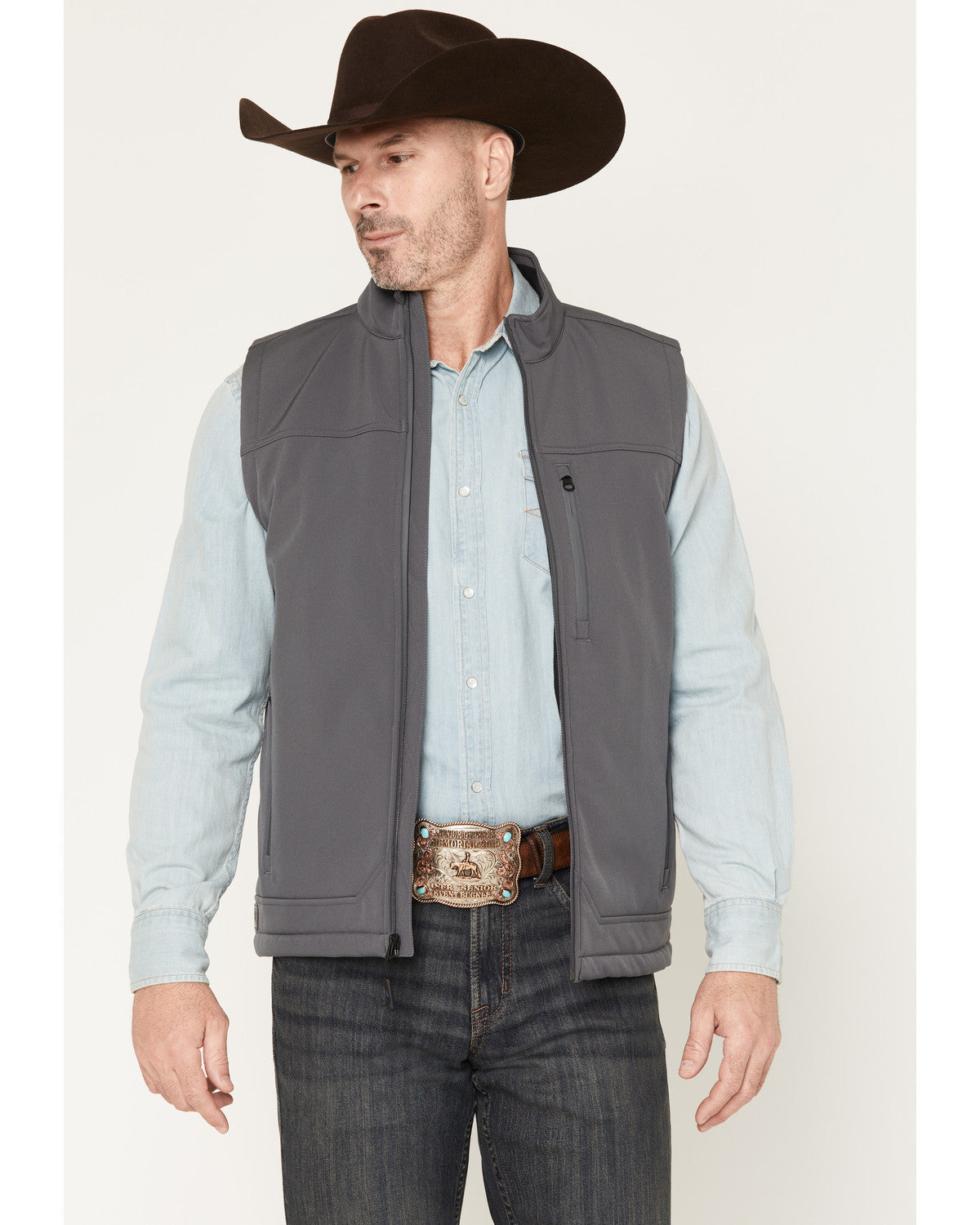 Men's Estacado Solid Concealed Carry Softshell Vest - Big | Cody James Clothing