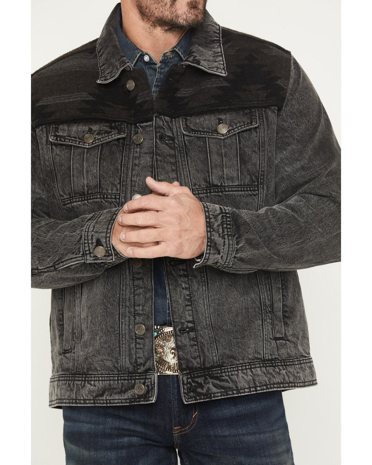 Men's Blanket Yoke Denim Jacket | Cody James Clothing|Sale