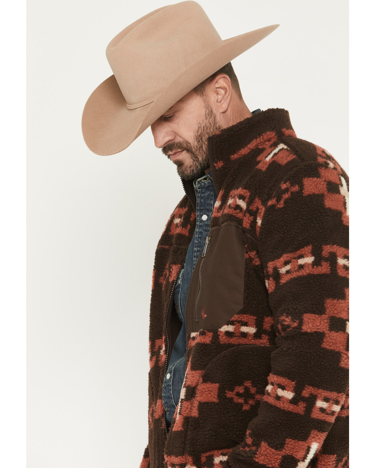 Men's Izard Southwestern Print Sherpa Zip Jacket | Cody James Clothing|Sale