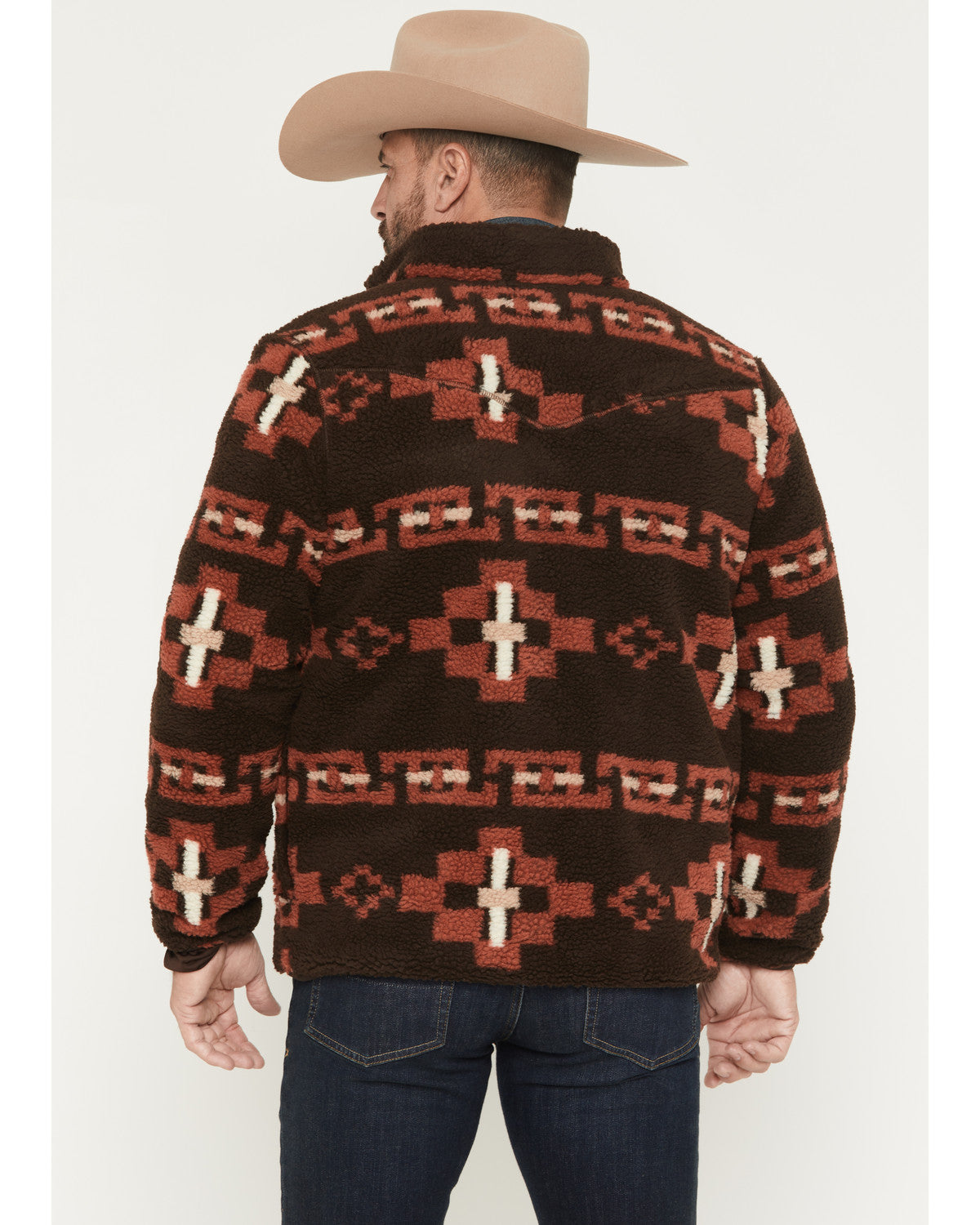 Men's Izard Southwestern Print Sherpa Zip Jacket | Cody James Clothing|Sale