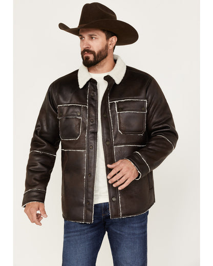 Men's Carmine Faux Shearling Shacket | Cody James Clothing|Accessories|Sale