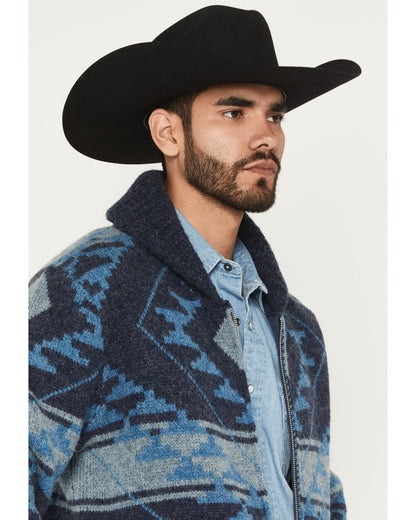 Men's Carson Southwestern Print Full Zip Wool Sweater | Cody James Clothing|Sale