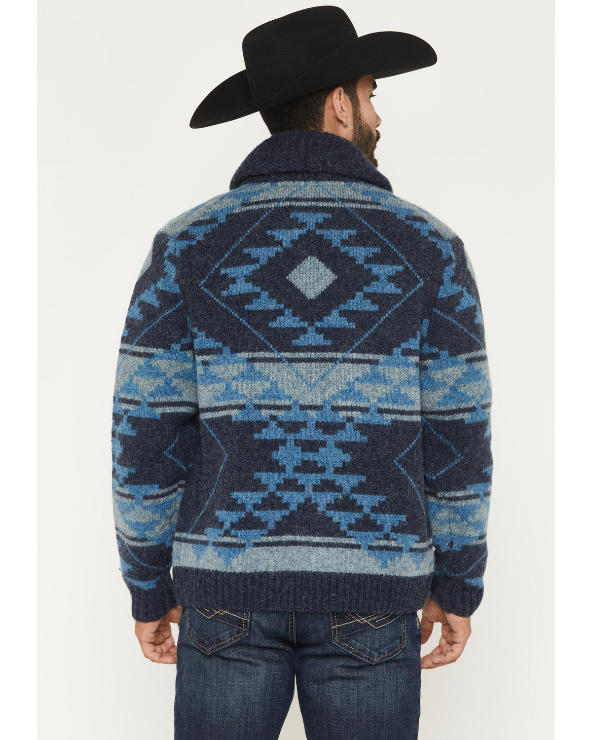 Men's Carson Southwestern Print Full Zip Wool Sweater | Cody James Clothing|Sale