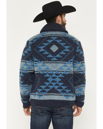 Men's Carson Southwestern Print Full Zip Wool Sweater | Cody James Clothing|Sale