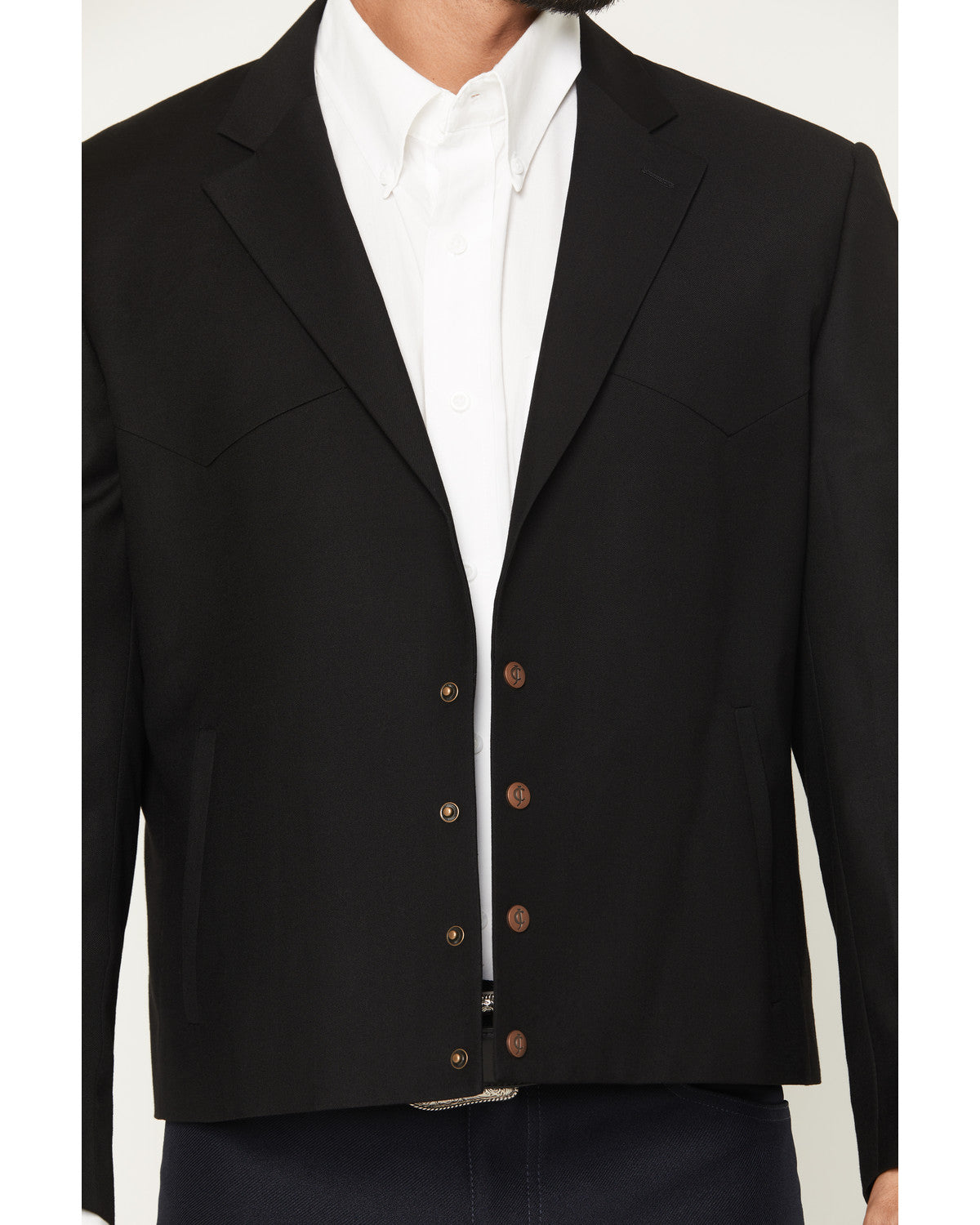 Black 1978® Men's Solid Snap Cropped Sportcoat | Cody James Clothing|Sale