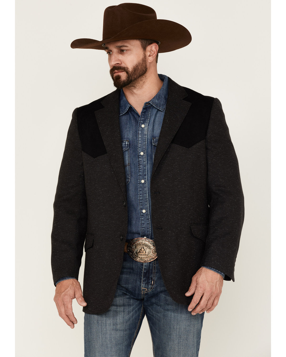 Men's Waco Contrast Yolk Button Down Western Sportcoat | Cody James Clothing