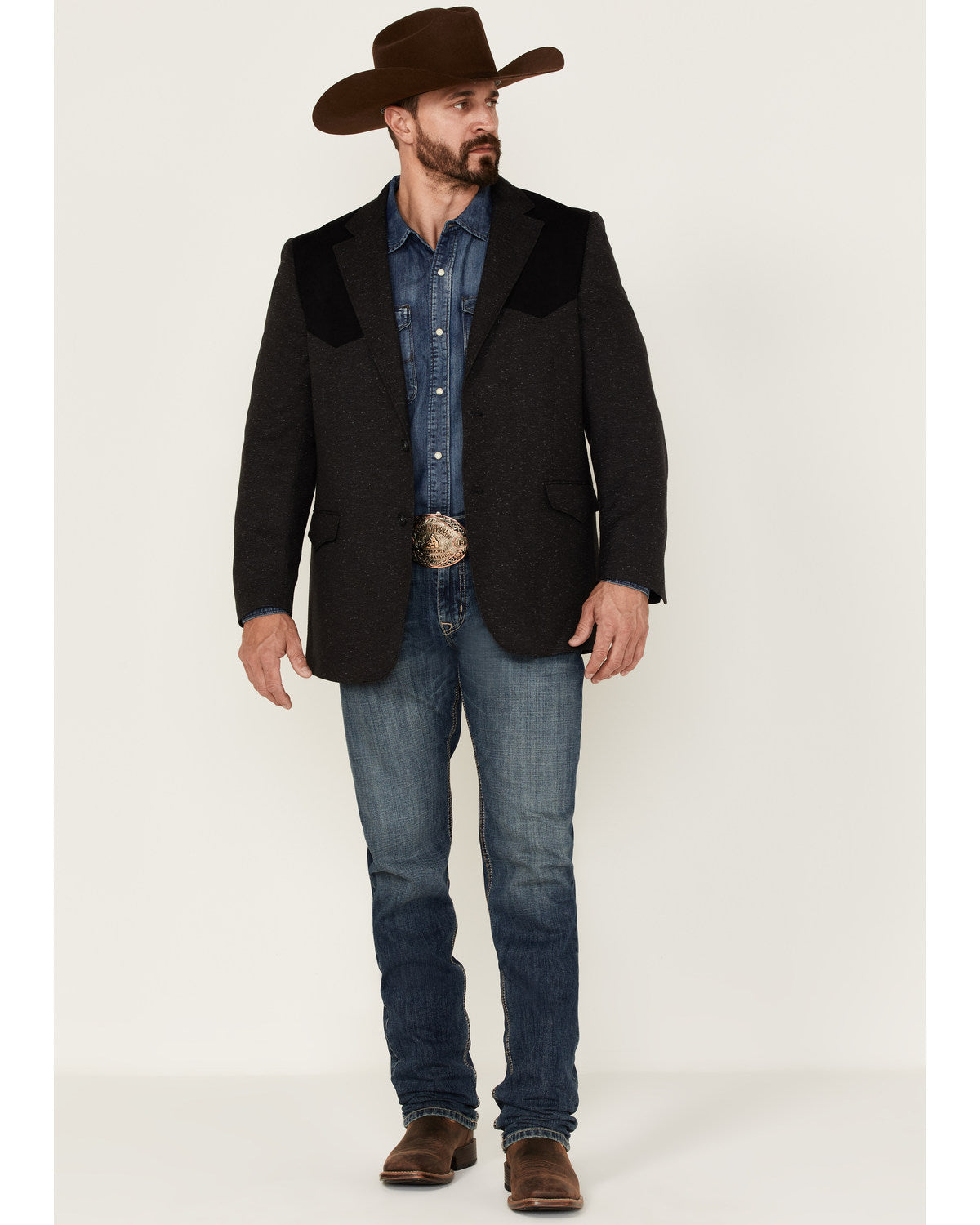 Men's Waco Contrast Yolk Button Down Western Sportcoat | Cody James Clothing