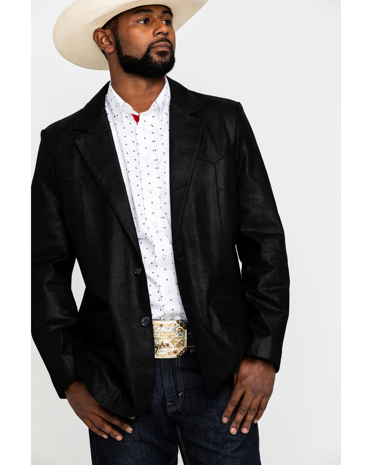 Men's Black Suede Blazer Jacket | Cody James Clothing