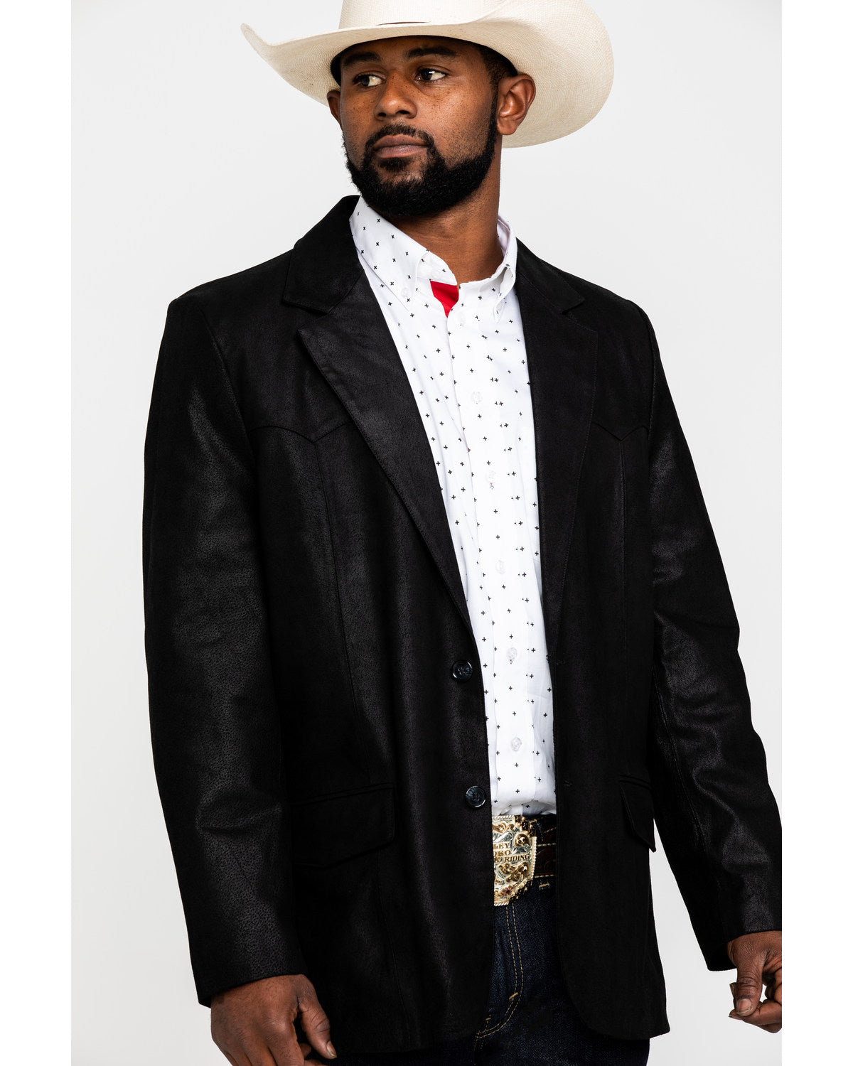 Men's Black Suede Blazer Jacket | Cody James Clothing