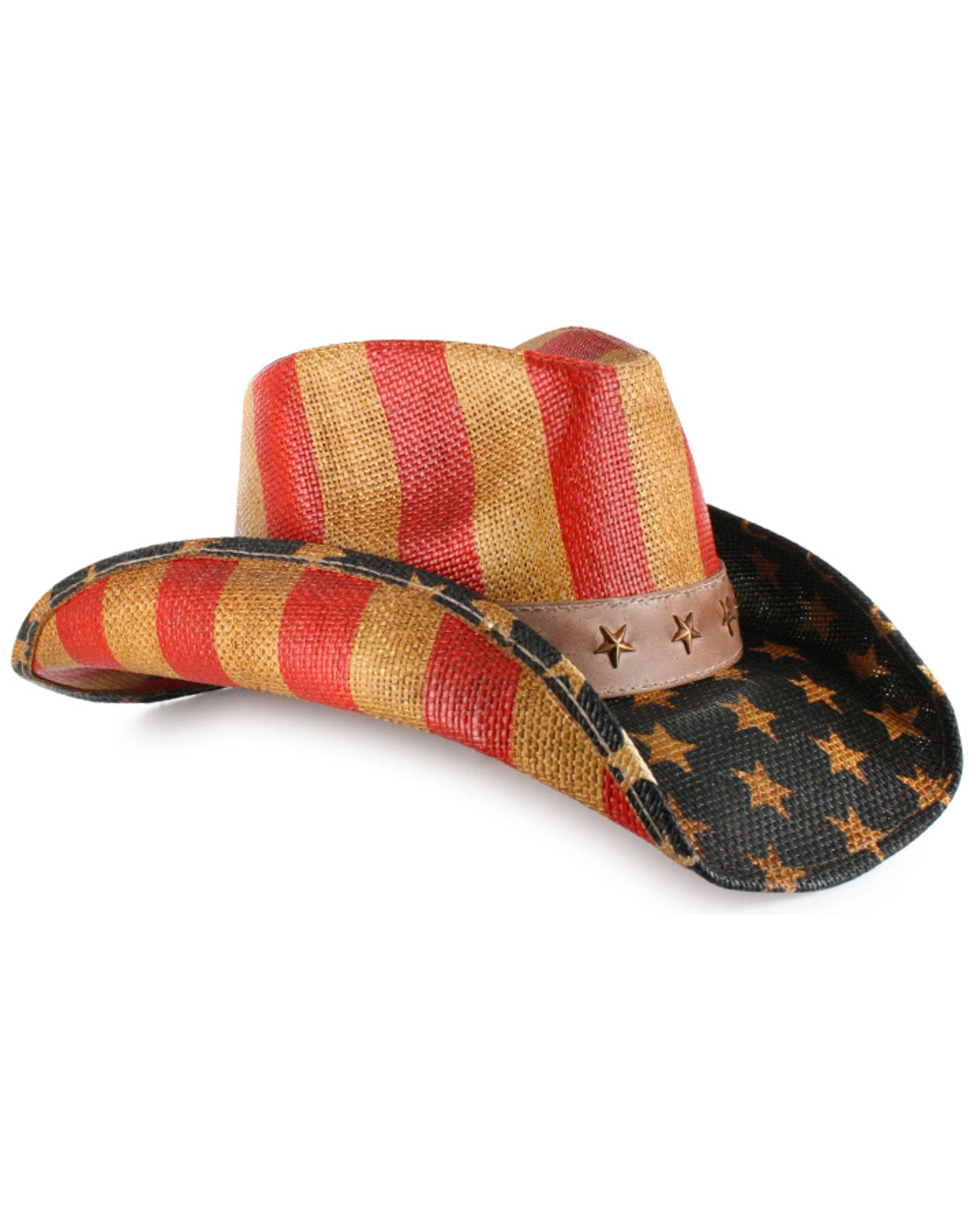 Justice American Flag Drifter Straw Cowboy Hat | Cody James Hats