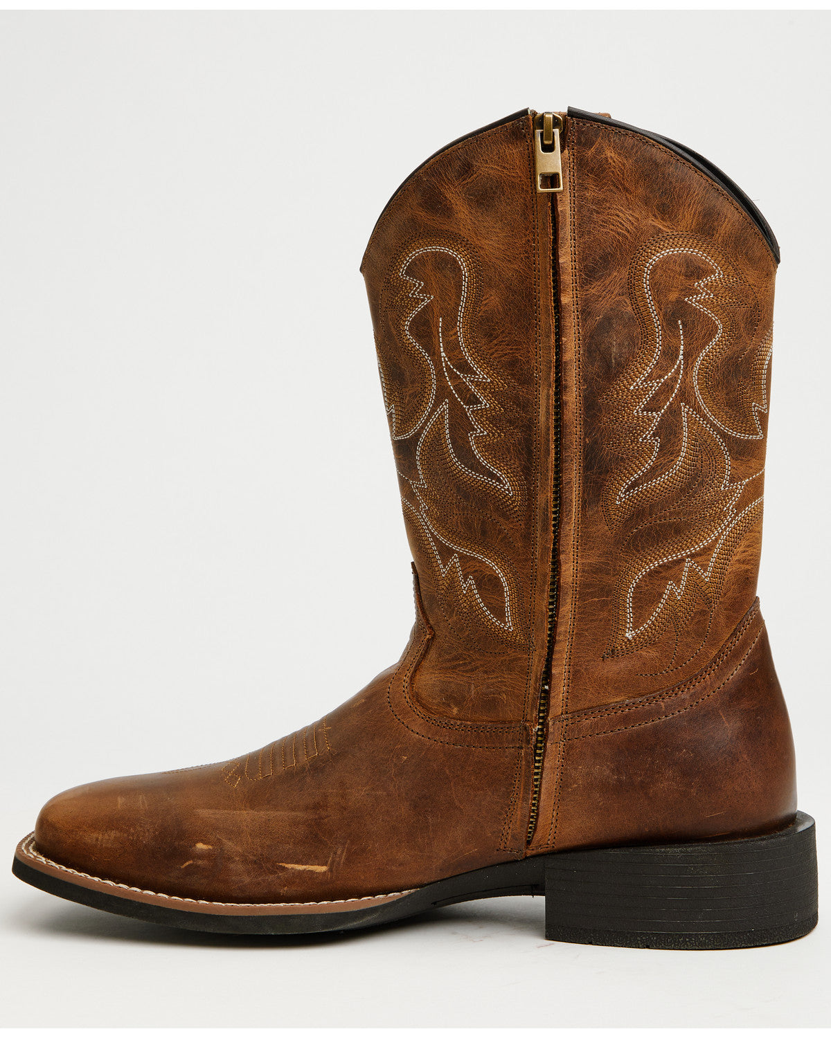 Men's Ace Zip Performance Western Boots - Broad Square Toe | Cody James Boots