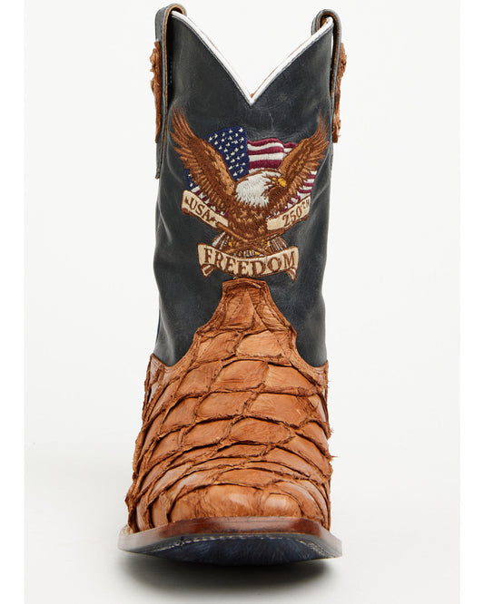 Men's America 250 Freedom Exotic Pirarucu Western Boots - B | Cody James Boots
