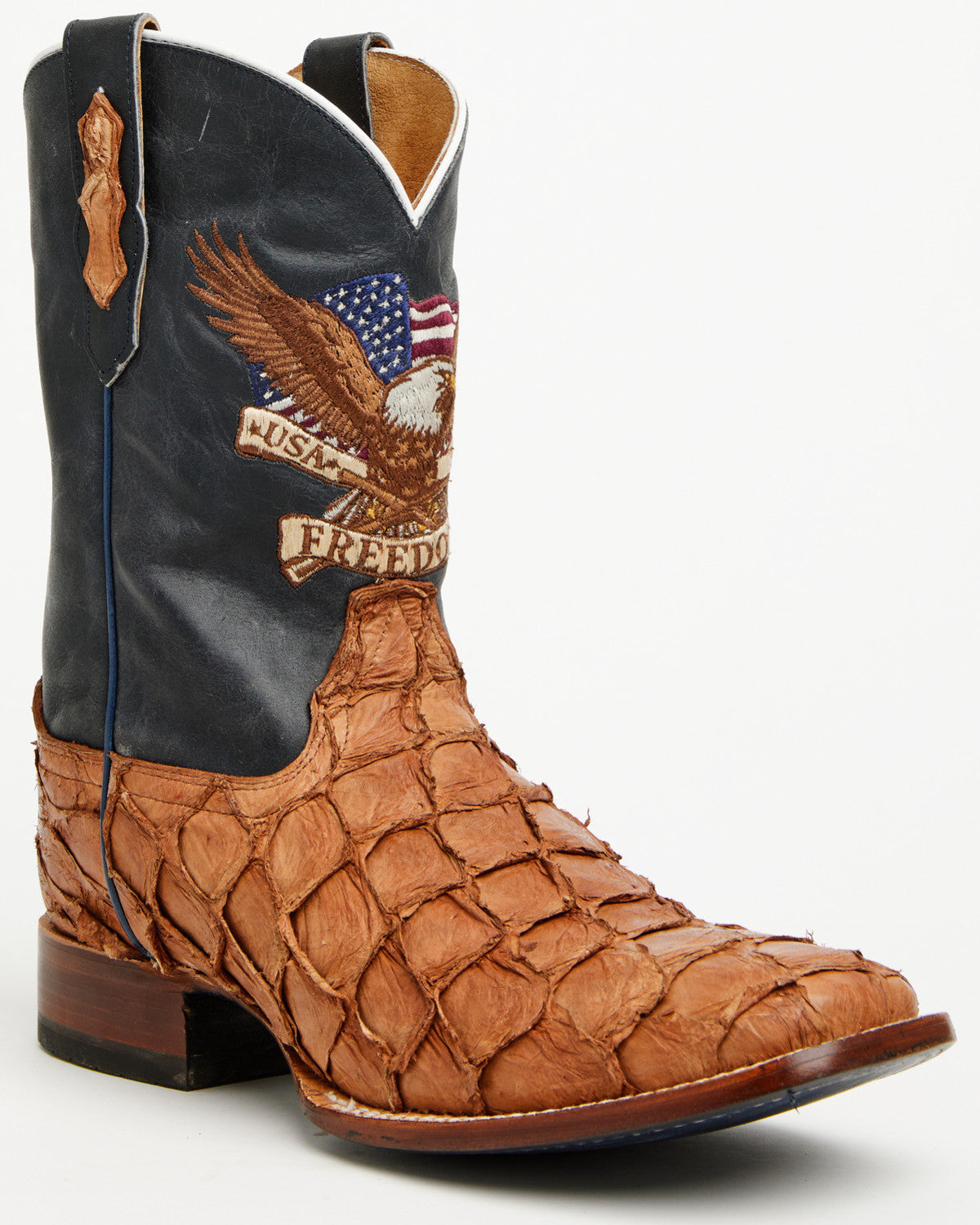Men's America 250 Freedom Exotic Pirarucu Western Boots - B | Cody James Boots