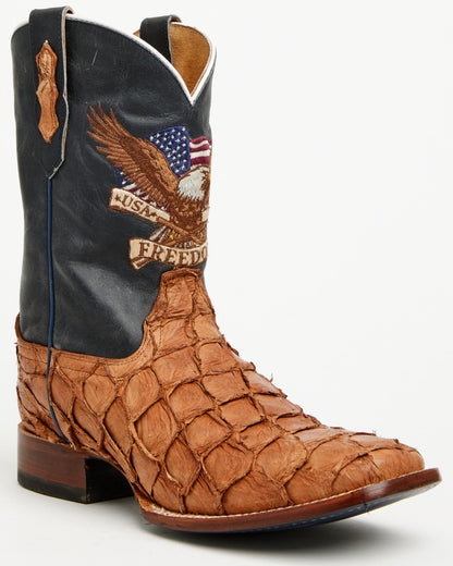 Men's America 250 Freedom Exotic Pirarucu Western Boots - B | Cody James Boots
