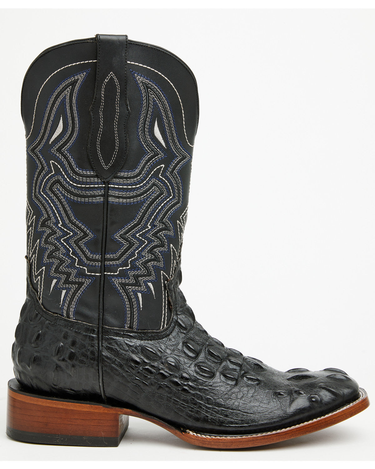Men's Croc Print Badlands Western Boots - Broad Square Toe | Cody James Boots