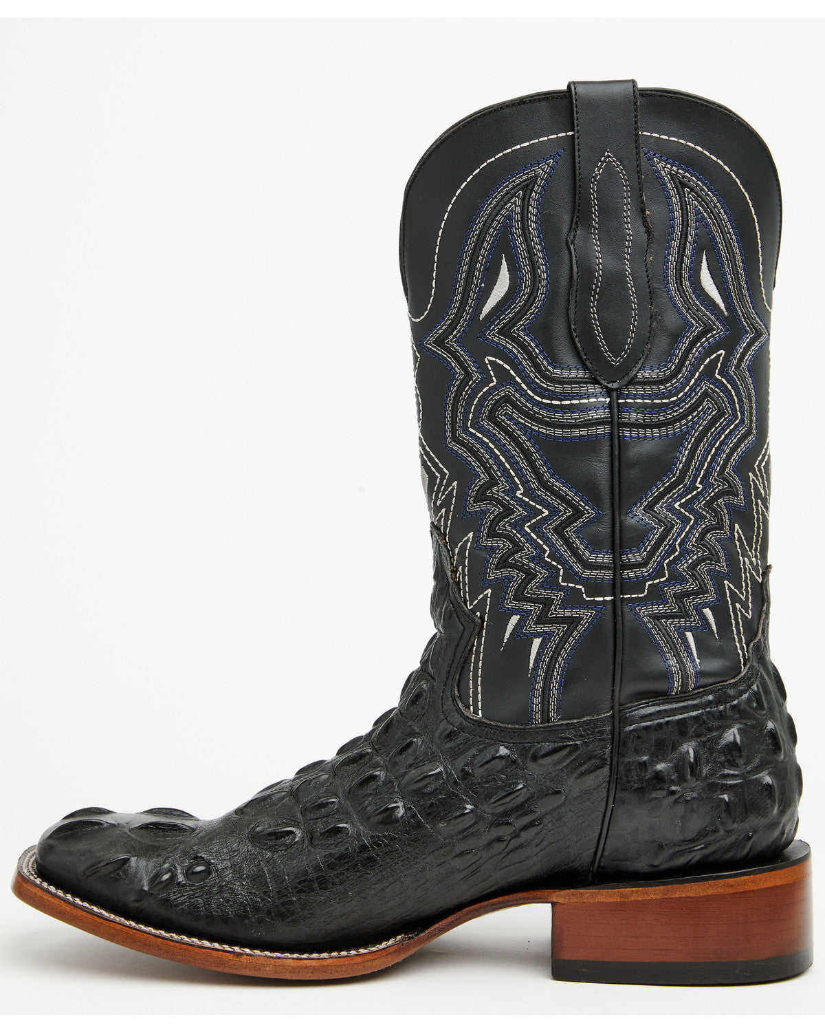 Men's Croc Print Badlands Western Boots - Broad Square Toe | Cody James Boots