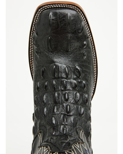 Men's Croc Print Badlands Western Boots - Broad Square Toe | Cody James Boots