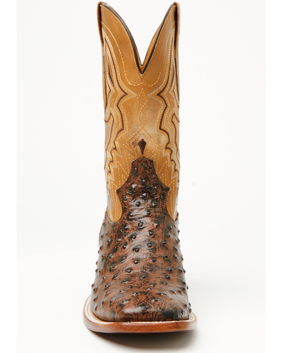 Men's Badlands Ostrich Print Western Boots - Broad Square T | Cody James Boots