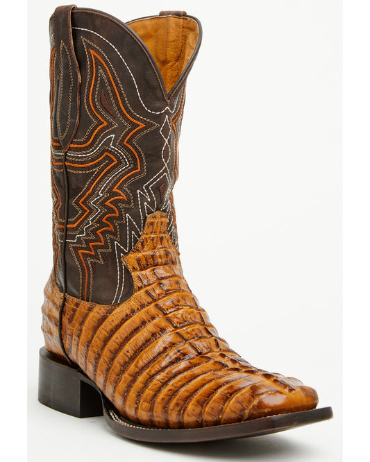 Men's Badlands Caiman Print Western Boots - Broad Square To | Cody James Boots