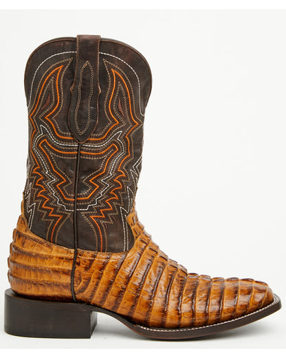 Men's Badlands Caiman Print Western Boots - Broad Square To | Cody James Boots