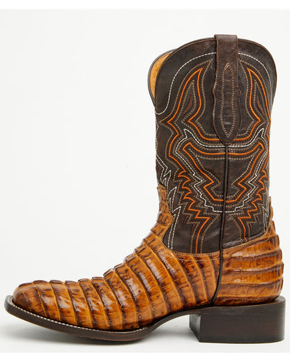 Men's Badlands Caiman Print Western Boots - Broad Square To | Cody James Boots
