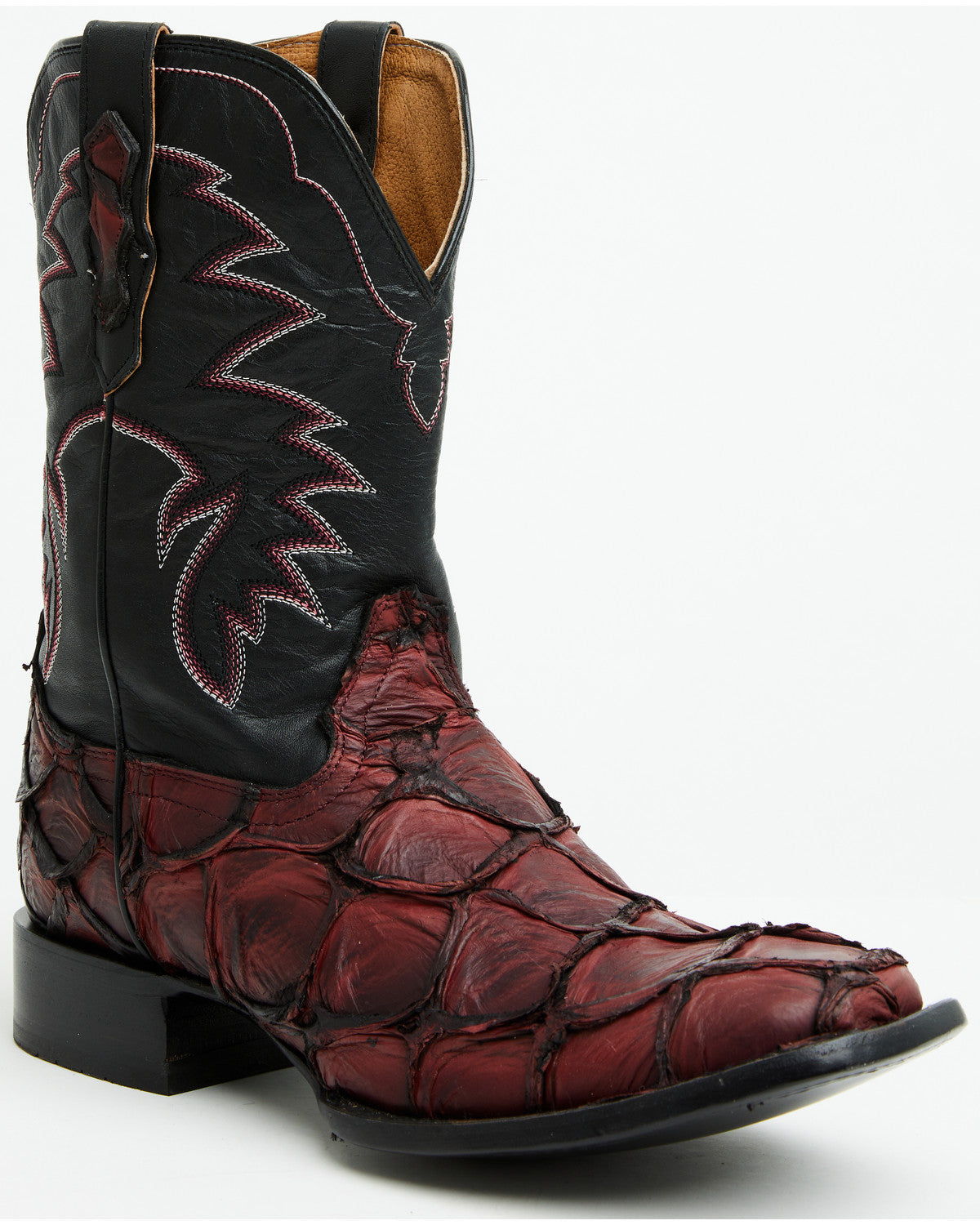 Men's Exotic Pirarucu Western Boots - Broad Square Toe | Cody James Boots