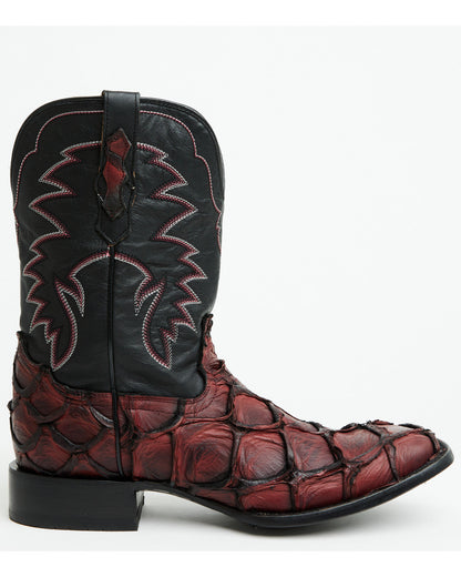 Men's Exotic Pirarucu Western Boots - Broad Square Toe | Cody James Boots