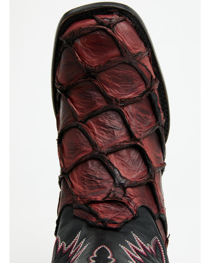 Men's Exotic Pirarucu Western Boots - Broad Square Toe | Cody James Boots