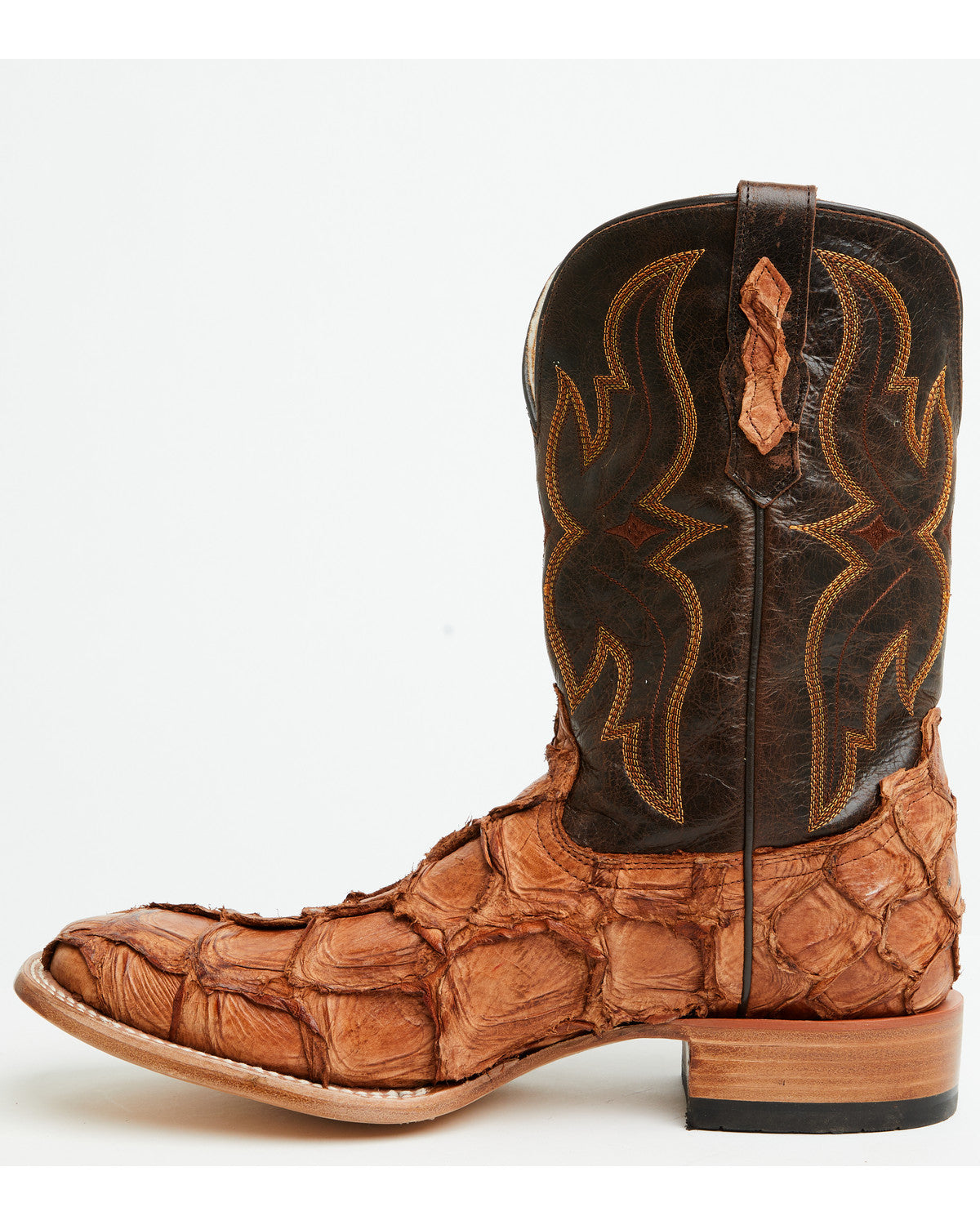Men's Exotic Pirarucu Western Boots - Broad Square Toe | Cody James Boots