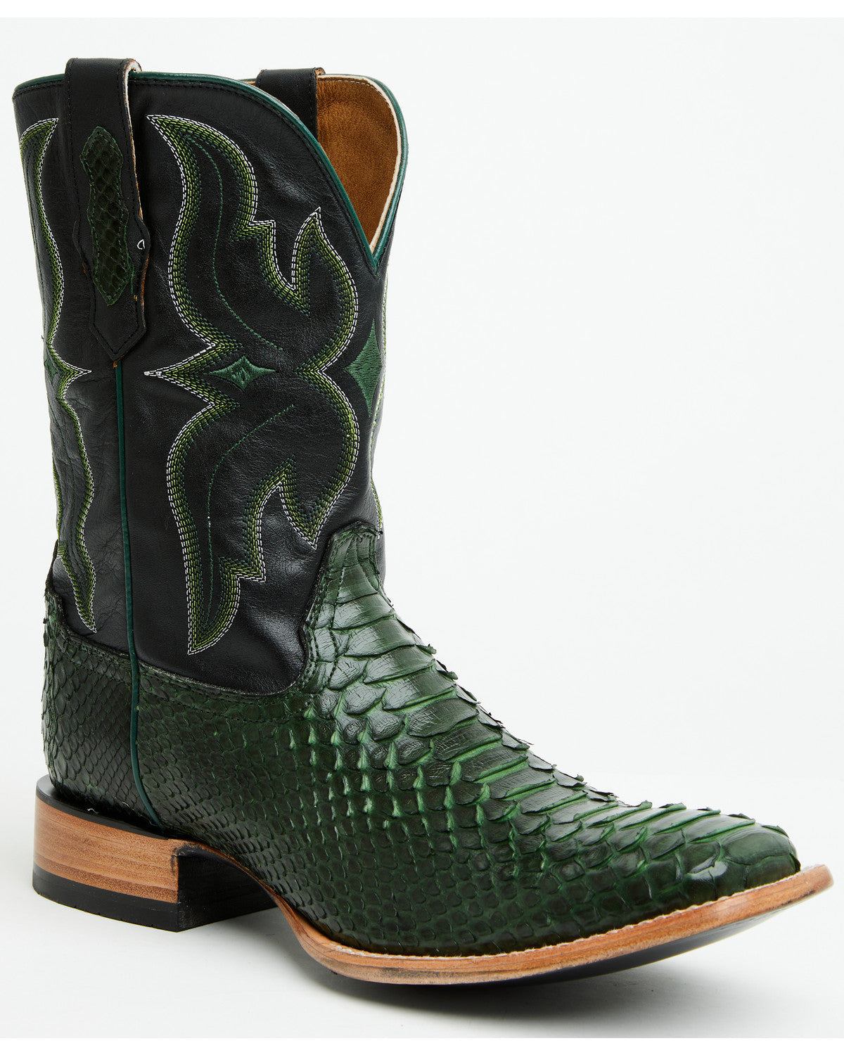 Men's Exotic Python Western Boots - Broad Square Toe | Cody James Boots