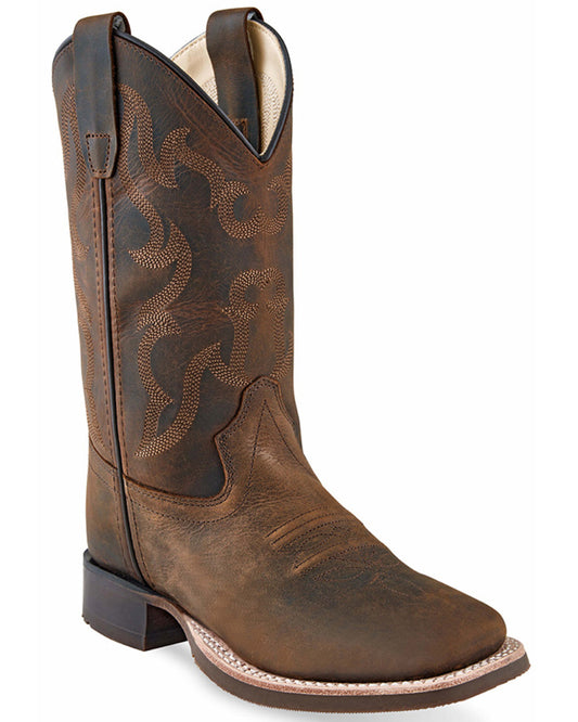 Boys' Nash Distressed Western Boots - Broad Square Toe | Cody James Boots