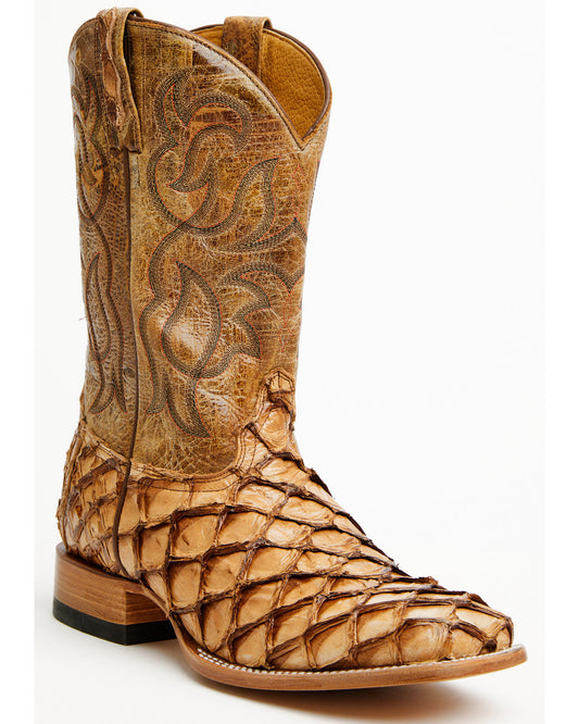 Men's Pirarucu Exotic Boots - Broad Square Toe | Cody James Boots|Accessories
