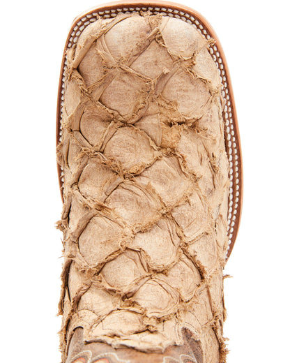 Men's Exotic Pirarucu Western Boots - Broad Square Toe | Cody James Boots