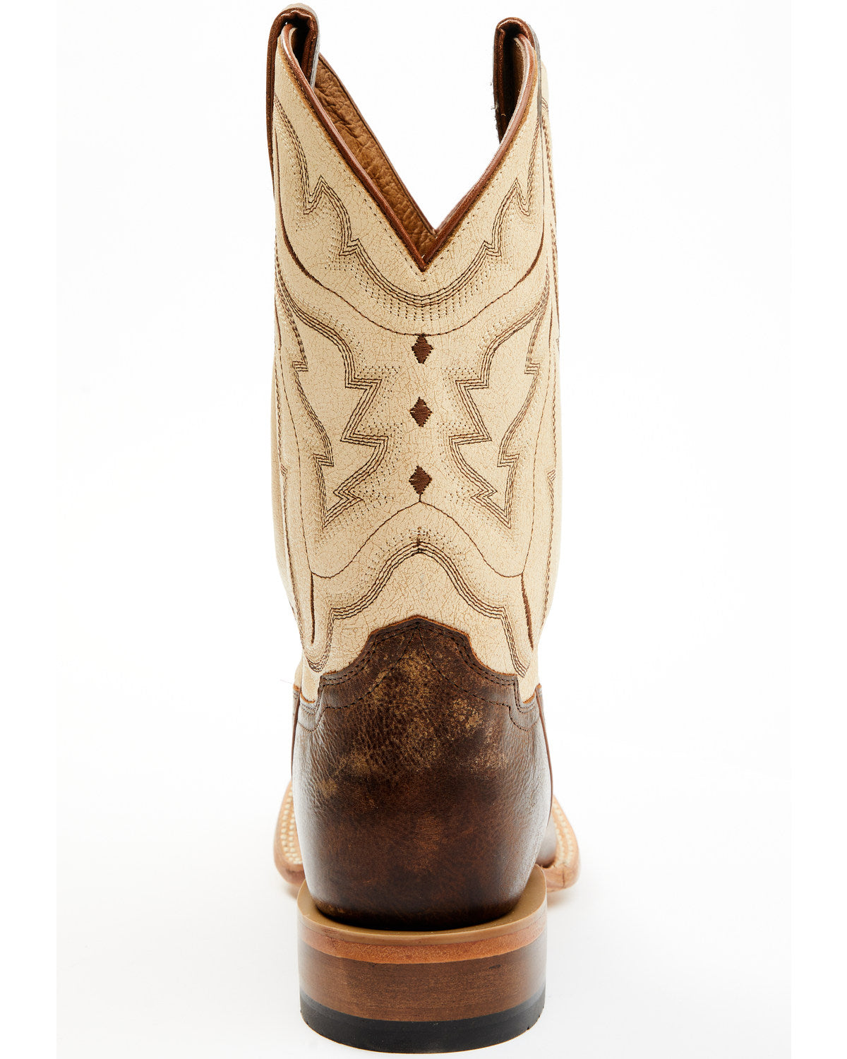 Men's Bone Western Boots - Broad Square Toe | Cody James Boots